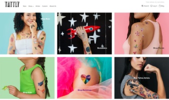 eCommerce website: Tattly