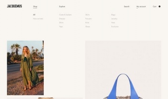 eCommerce website: JACQUEMUS