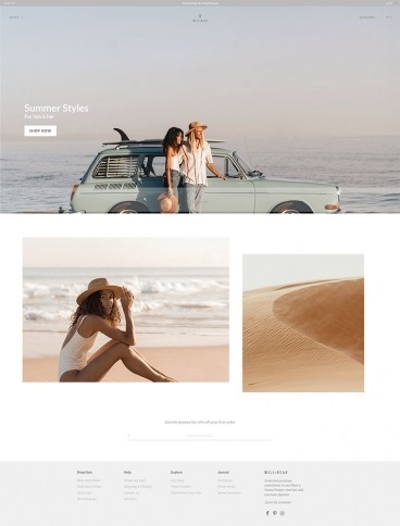 eCommerce website: Will + Bear