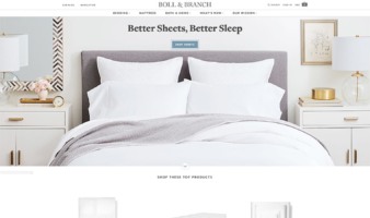 eCommerce website: Boll & Branch